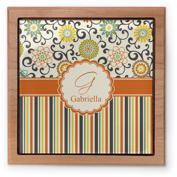 Swirls, Floral & Stripes Pet Urn - Apvl