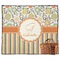 Swirls, Floral & Stripes Outdoor Picnic Blanket (Personalized)