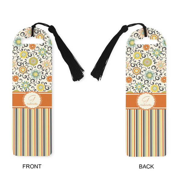 Swirls, Floral & Stripes Plastic Bookmarks - Approval