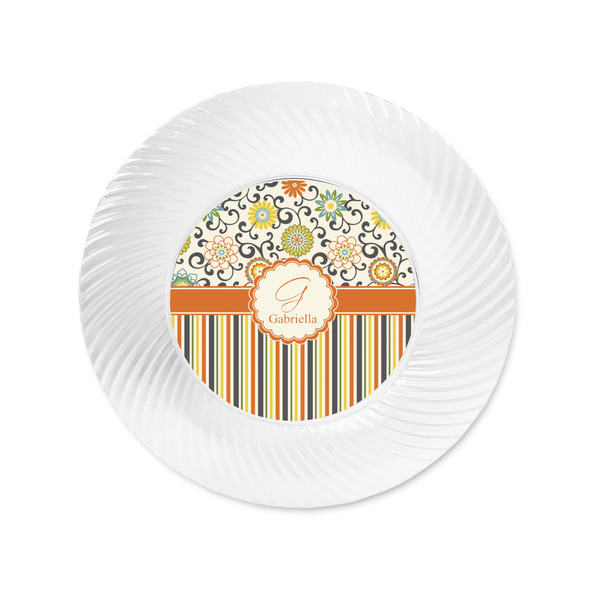 Swirls, Floral & Stripes Plastic Party Appetizer & Dessert Plates - Approval