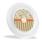 Swirls, Floral & Stripes Plastic Party Dinner Plates - Main/Front