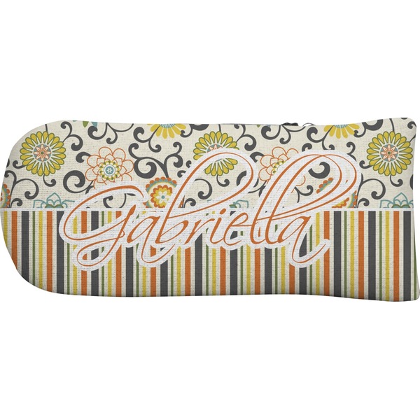 Swirls, Floral & Stripes Putter Cover (Front)