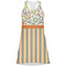 Swirls, Floral & Stripes Racerback Dress - Front
