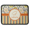 Swirls, Floral & Stripes Iron On Rectangle Patch w/ Name and Initial