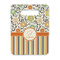 Swirls, Floral & Stripes Rectangle Trivet with Handle - FRONT