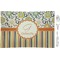Swirls, Floral & Stripes Rectangular Appetizer / Dessert Plate