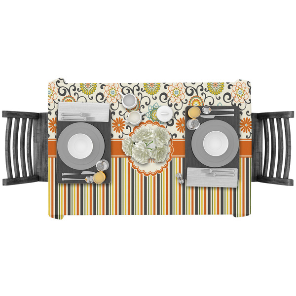 Swirls, Floral & Stripes Rectangular Tablecloths - LIFESTYLE