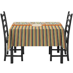 Swirls, Floral & Stripes Tablecloth (Personalized)