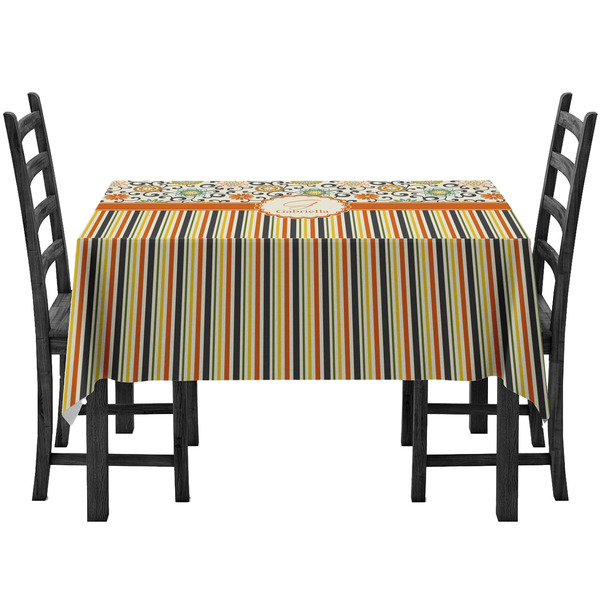 Custom Swirls, Floral & Stripes Tablecloth (Personalized)