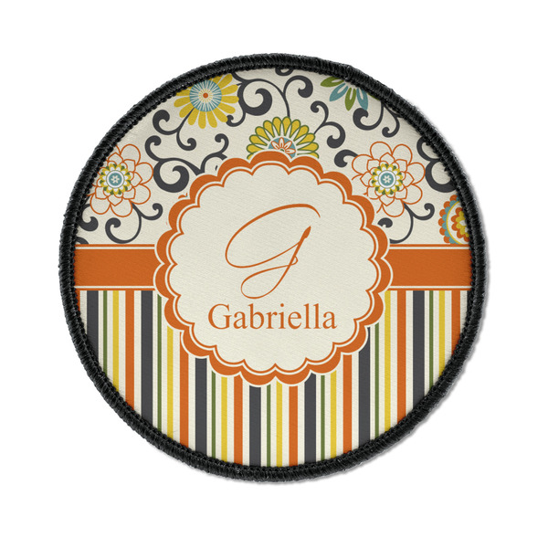 Swirls, Floral & Stripes Round Patch