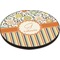 Swirls, Floral & Stripes Round Table Top (Angle Shot)