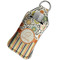 Swirls, Floral & Stripes Sanitizer Holder Keychain - Large in Case