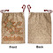 Swirls, Floral & Stripes Santa Bag - Approval - Front