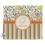 Swirls, Floral & Stripes Security Blanket (Personalized)