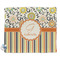 Swirls, Floral & Stripes Security Blanket - Front View