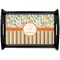 Swirls, Floral & Stripes Wooden Tray (Personalized)