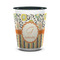 Swirls, Floral & Stripes Shot Glass - Two Tone - FRONT