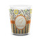 Swirls, Floral & Stripes Ceramic Shot Glass - 1.5 oz - White - Single (Personalized)