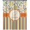 Swirls, Floral & Stripes Extra Long Shower Curtain - 70"x84" (Personalized)