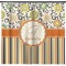 Swirls, Floral & Stripes Shower Curtain - 71" x 74" (Personalized)