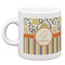 Swirls, Floral & Stripes Single Shot Espresso Cup - Single Front