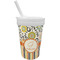 Swirls, Floral & Stripes Sippy Cup with Straw (Personalized)