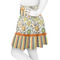 Swirls, Floral & Stripes Skater Skirt - Side