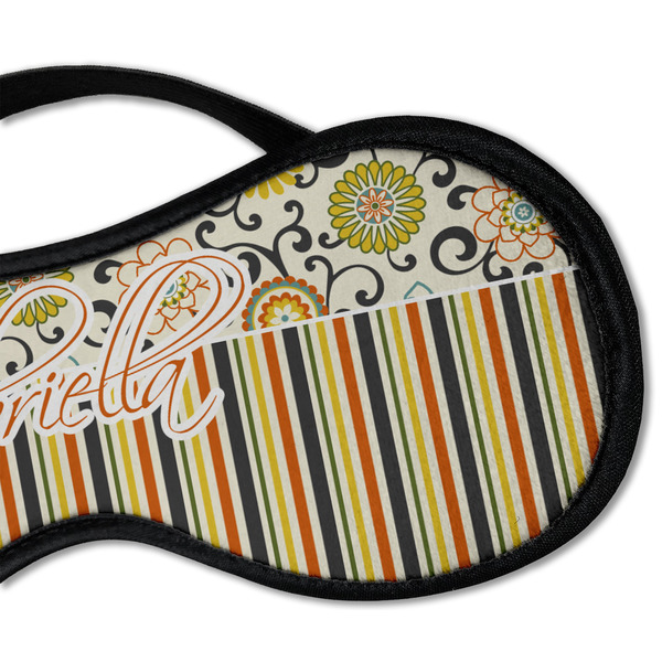 Swirls, Floral & Stripes Sleeping Eye Mask - DETAIL Large