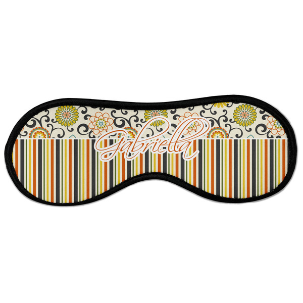 Custom Swirls, Floral & Stripes Sleeping Eye Masks - Large (Personalized)