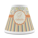 Swirls, Floral & Stripes Chandelier Lamp Shade (Personalized)