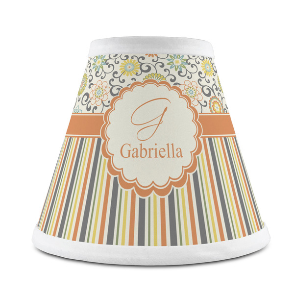 Custom Swirls, Floral & Stripes Chandelier Lamp Shade (Personalized)