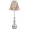 Swirls, Floral & Stripes Small Chandelier Lamp - LIFESTYLE (on candle stick)