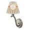 Swirls, Floral & Stripes Small Chandelier Lamp - LIFESTYLE (on wall lamp)