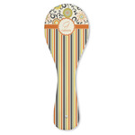 Swirls, Floral & Stripes Ceramic Spoon Rest (Personalized)