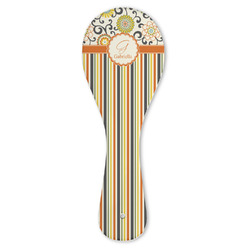 Swirls, Floral & Stripes Ceramic Spoon Rest (Personalized)