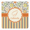 Swirls, Floral & Stripes Square Decal (Personalized)