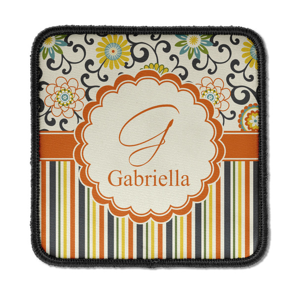Swirls, Floral & Stripes Square Patch