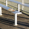 Swirls, Floral & Stripes Stadium Cushion (In Stadium)