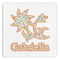 Swirls, Floral & Stripes Paper Dinner Napkins (Personalized)