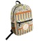 Swirls, Floral & Stripes Student Backpack Front