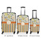 Swirls, Floral & Stripes Suitcase Set 1 - APPROVAL