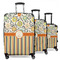 Swirls, Floral & Stripes Suitcase Set 1 - MAIN