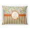 Swirls, Floral & Stripes Throw Pillow (Rectangular - 12x16)