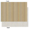 Swirls, Floral & Stripes Tissue Paper - Lightweight - Large - Front & Back