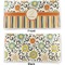 Swirls, Floral & Stripes Vinyl Check Book Cover - Front and Back