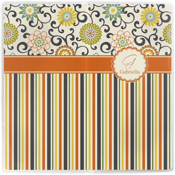 Swirls, Floral & Stripes Vinyl Document Wallet - Apvl