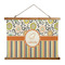 Swirls, Floral & Stripes Wall Hanging Tapestry - Wide (Personalized)