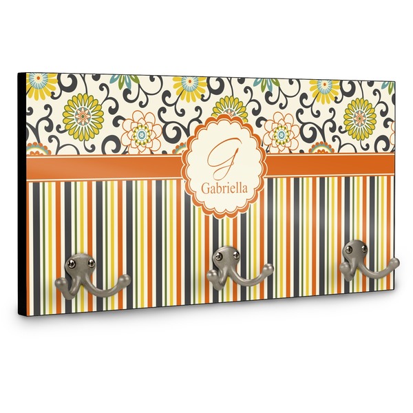 Swirls, Floral & Stripes Coat Hanger Main