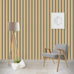 Swirls, Floral & Stripes Wallpaper & Surface Covering (Water Activated - Removable)