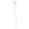 Swirls, Floral & Stripes White Plastic 7" Stir Stick - Oval - Single Stick